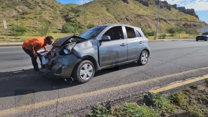 Choque por alcance en carretera Aldama–Chihuahua deja una pasajera lesionada