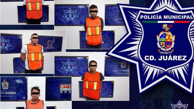 Capturan policías municipales a cinco prófugos con órdenes de aprehensión