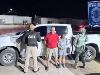 Detienen en flagrancia a pareja por delitos contra la salud en Aldama