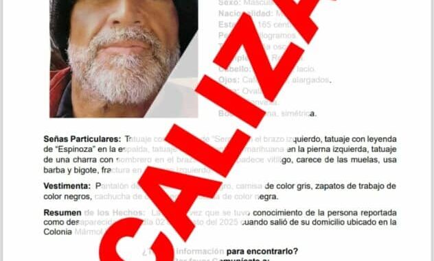 Localiza Fiscalía a masculino con reporte de ausencia en la colonia Mármol