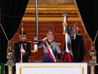 Claudia Sheinbaum da su primer Grito de Independencia