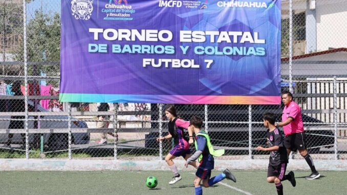 Participan seis municipios del estado en el torneo “Barrios y Colonias” de fútbol en Riberas de Sacramento
