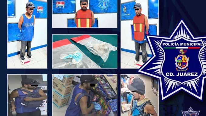 Lo detienen con cristal, lo investigan por robo a varios comercios