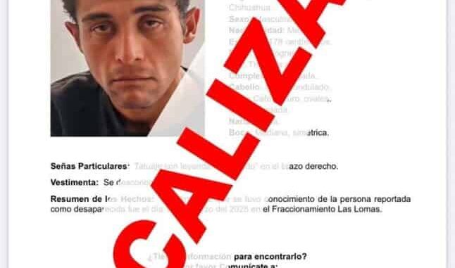Localizan a hombre reportado ausente en la ciudad de Chihuahua