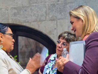Maru Campos asiste a mesa de seguridad en Palacio Nacional