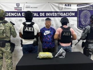 Detiene AEI a masculino que traía marihuana y un arma de fuego