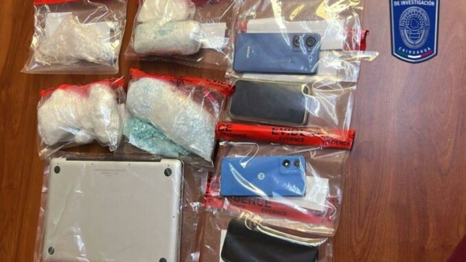 Detenidos en flagrancia por posesión de cristal y fentanilo
