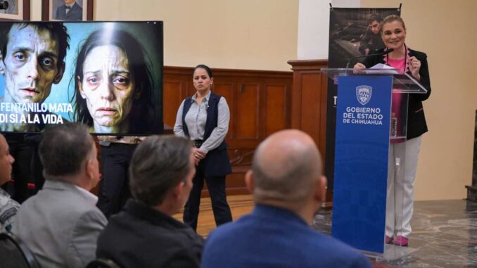 Maru Campos lanza campaña contra consumo de fentanilo