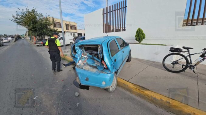Carambola de tres en el canal norte deja caos vial y un conductor herido