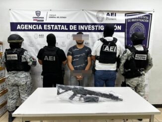 Detiene COE en flagrancia a masculino en posesión ilegal de arma de fuego