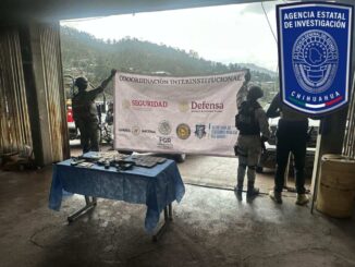 Encuentra Célula BOI punto de halconeo, fusil y balas calibre 223mm en Guadalupe y Calvo