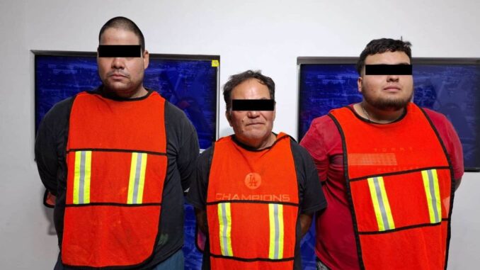 Detienen a presuntos asaltantes de bancos tras operativo en Parque Industrial