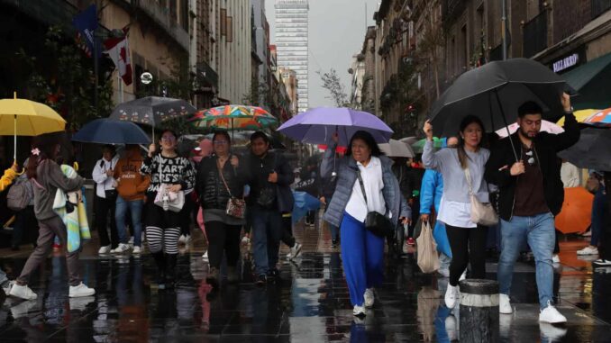 Activan Alertas Naranja y Amarilla en la CDMX por fuertes lluvias para hoy 27 de agosto