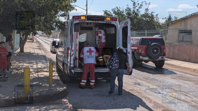 Accidente en moto deja a mujer lesionada en la colonia 11 de Febrero