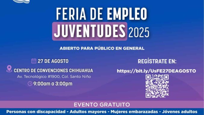Realizará Gobierno del Estado feria de empleo de las juventudes con 3 mil 500 vacantes