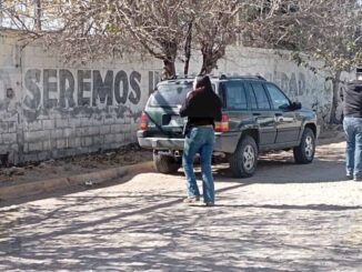 Localizan pinta con presunto mensaje delictivo en barda de una secundaria