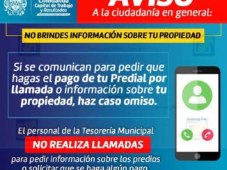 Exhortan a la población a no brindar información de sus propiedades por llamada