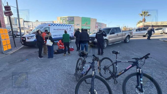 Mujer resulta lesionada tras ser atropellada en Ocampo y Artículo 123