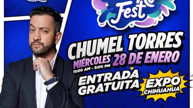 Confirma JMAS Chihuahua asistencia de Chumel Torres al ChihuAgua Fest 2026