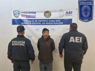 Detiene AEI y Policía Municipal a sujeto acusado por violencia familiar en Parral