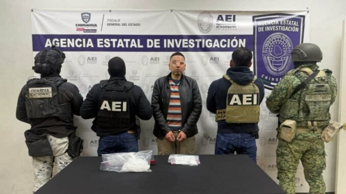 Durante operativo AEI detiene sujeto en posesión de medio kilo de cristal