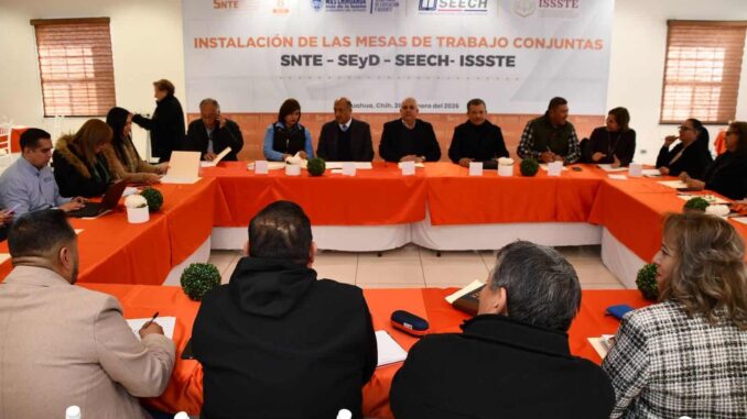 Instalan SEyD, Seech, SNTE e Issste mesas de trabajo conjuntas