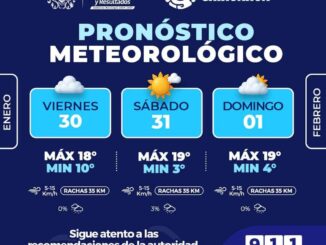 Pronostican fin de semana con mañanas frías y cielo mayormente nublado en la capital 