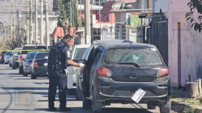 Abandonan automóvil tras ataque a balazos en la colonia Nacional