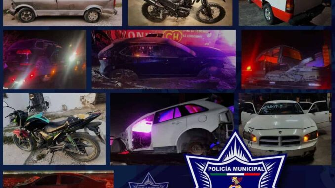 Recuperan 14 vehículos robados en operativo especial