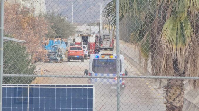 Incendio consume bodega en planta Vitromex del Complejo Industrial Sur
