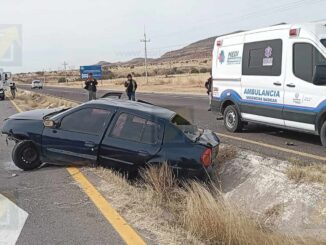 Choque en carretera Cuauhtémoc–Chihuahua deja cinco personas lesionadas