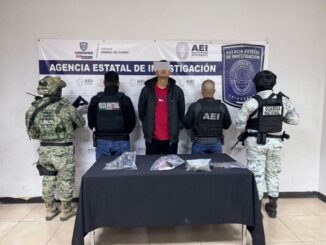 Detiene AEI a masculino durante cateo en la que encontraron droga y armas
