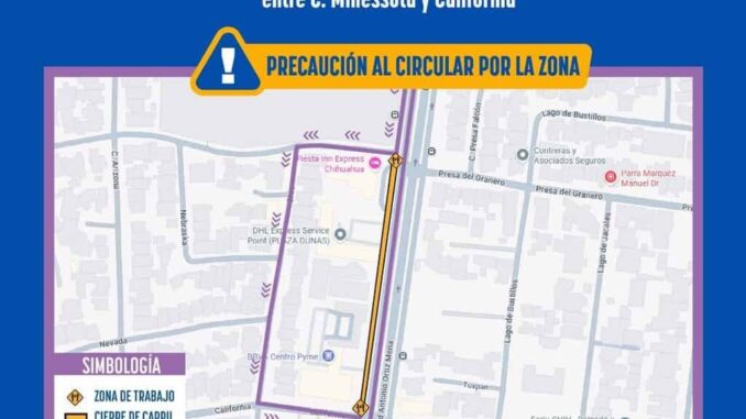 Reparará JMAS Chihuahua caja de válvulas en el bulevar Ortiz Mena a partir de este jueves