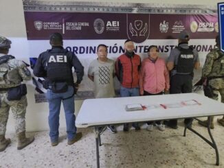Detienen AEI, DSPM y DEFENSA a tres personas en posesión de droga