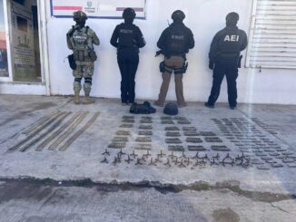 Aseguran vehículos con cartuchos y equipo táctico durante operativo conjunto en Guachochi