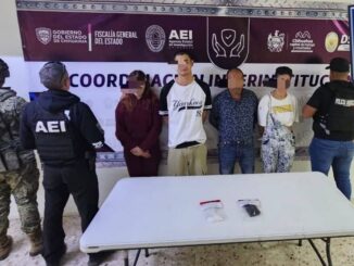 Detienen a cuatro personas con droga en la colonia Santa Rita