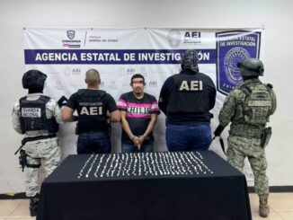 Detiene COE a sujeto por posesión 353 dosis de cristal en la Olivia Espinoza