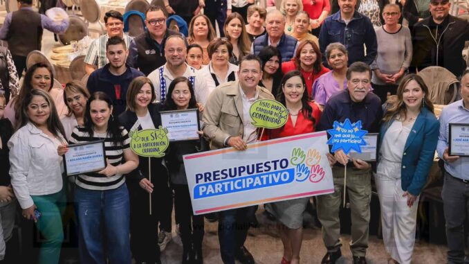 Gracias a su participación Chihuahua avanza: Marco Bonilla a promoventes del Presupuesto Participativo 2026