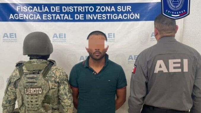 Captura Fiscalía de Distrito Zona Sur a presunto homicida en Parral