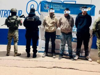 Detienen a tres  en carretera Aldama; les aseguran un arma de fuego y cartuchos