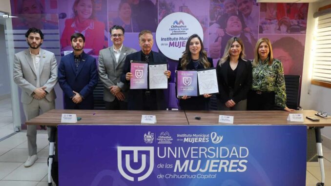 Firma Municipio alianza con URN para ampliar la oferta educativa de la Universidad de las Mujeres