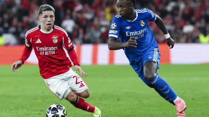 UEFA suspende provisionalmente a Prestianni por supuestos insultos racistas contra Vinicius Jr.