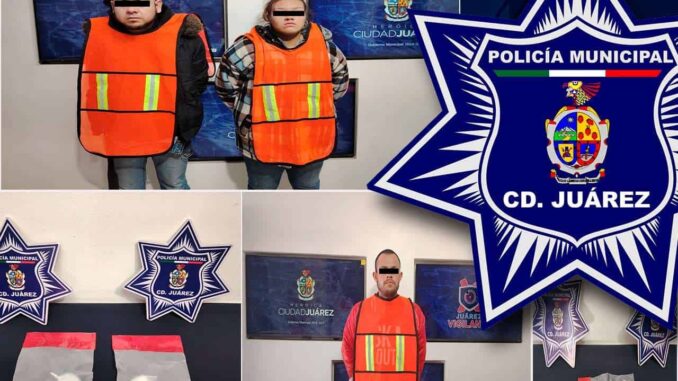 Detienen a dos hombres y una mujer con cristal en distintos puntos de la ciudad