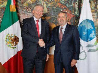 Canciller De la Fuente se reúne con el secretario de la OCDE, Mathias Cormann