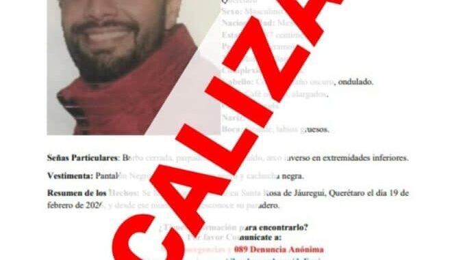 Localiza FGE Zona Sur a parralense desaparecido en Querétaro