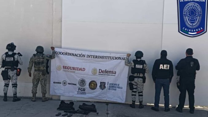 Asegura Célula BOI arma de fuego, elementos balísticos y equipo táctico en Guadalupe y Calvo