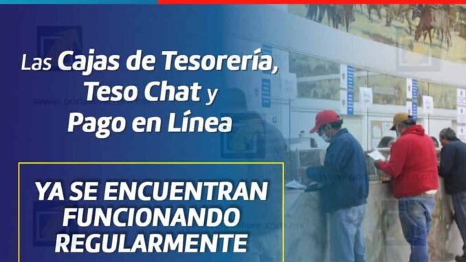 Restablecen servicio del Sistema Recaudador de la Tesorería Municipal