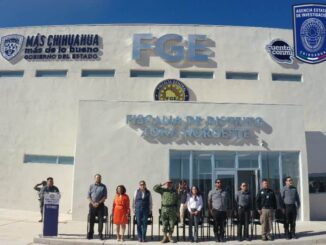 Realiza GOECHI Noroeste honores a la bandera en Nuevo Casas Grandes