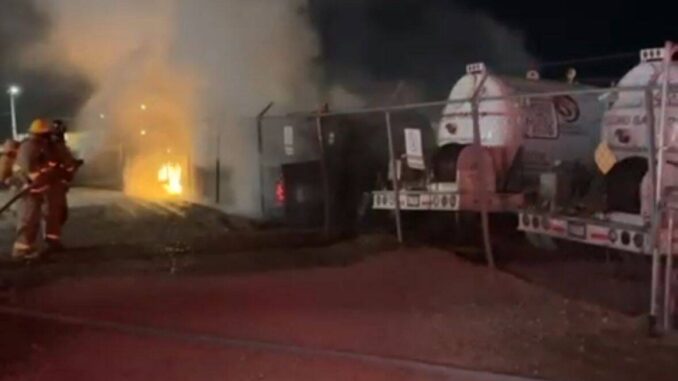 Apoyó DSPM en incendio de gasera en el municipio de Aldama