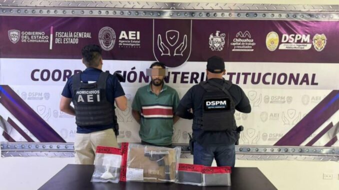 Obtiene Fiscalía de Distrito vinculación a proceso de masculino por posesión de droga y arma de fuego